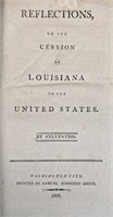 Reflections on the Cession of Louisiana, 1803.