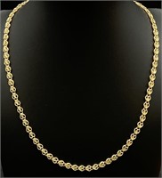 14K Gold Heart Link Necklace - Jewelry
