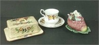Queens Tea Cup, Made In Japan Sugar Dish & Butter