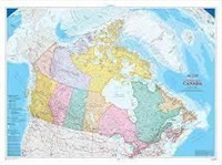 Canada Paper Wall Map
