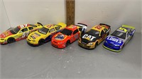 5PC NASCAR DIECAST CARS 1/24TH SCALE- 1 IS A BANK