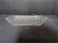 10" Indiana Glass Oval Bread Dish