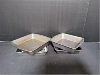 (2) 8"x8" & (2) 9"x9" Non-Stick Square Cake Pans