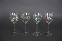 Home Essentials & Beyond Hand Painted Stemware