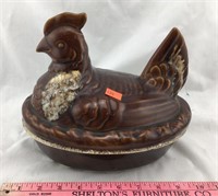 Hull Pottery Oven Proof Nesting Hen Dish