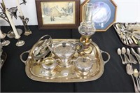 SILVERPLATE TEA SERVICE ETC