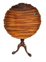 SOLID MAHOGANY BIRD CAGE CHIPPENDALE TILT TOP