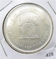 LIBERTY SILVER - ONE TROY OUNCE SILVER ROUND