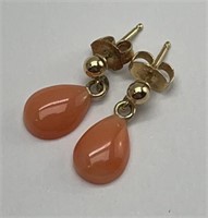 14k Gold Pink Coral