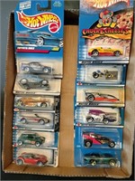 Flat of Hot Wheels