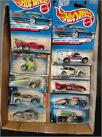 Flat of Hot Wheels