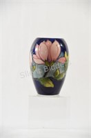 Moorcrfot Signed Hibiscus Pottery Vase