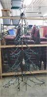 Metal Lighted Christmas Tree 6'