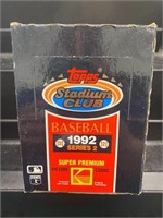 1992 Topps Stadium Club Baseball Ser 2 Wax Box