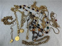 Lot of Gold Tone Assorted Jewelry