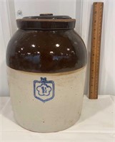 Vintage Nelson McCoy 1 1/2 gallon crock with lid