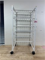 White 5 Drawer Organizer Trolley