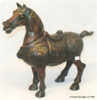 Vintage Heavy Bronze Chinese Horse.