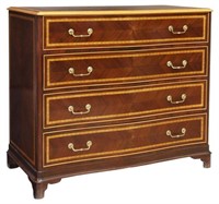 GEORGIAN STYLE ROSEWOOD CHEST OF DRAWERS