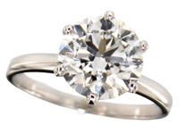 14kt Gold 3.23 ct VS Lab Diamond Solitaire Ring