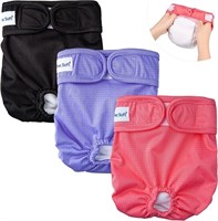 Pet Soft Washable Female Diapers (3 Pack) \u2013