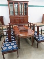 ORIENTAL STYLE 10 PIECE DINING ROOM SUITE