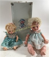 Vintage 1964 Vogue Doll Case With 2 Dolls
