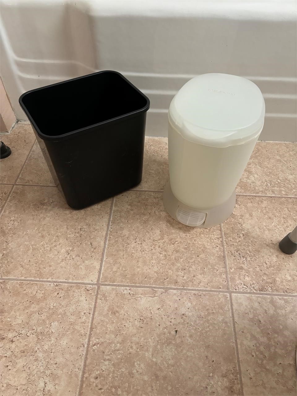 (2) Small Trashcans