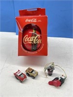 5 Coke Ornaments ( 1 large, 4 small )