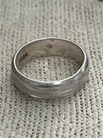 Sterling Silver Band Ring, 5.37 G.