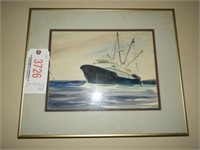 Original Watercolor and acrylic of sailing