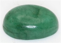 10.27 ct  Colour Enhanced Emerald Oval Cabochon