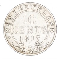 1917 Newfoundland 10 Cent Coin
