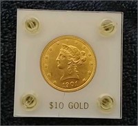 1901 Liberty $10 gold coin