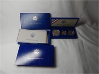 1986 U.S. Liberty Proof Coin Set 21K Gold & Silver