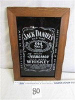 Jack Daniels Whiskey Glass Etched Picture