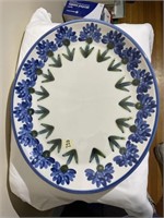 Louisille Stoneware Pottery Platter 16in