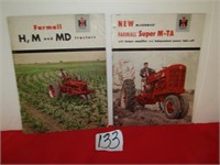2 FARMALL SALES BOOKS ON H, M, MD, SUPER M-TA