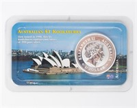 Coin 2001 Australian $1 Silver Kookaburra.