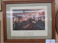 Declaration of Independence print in frame