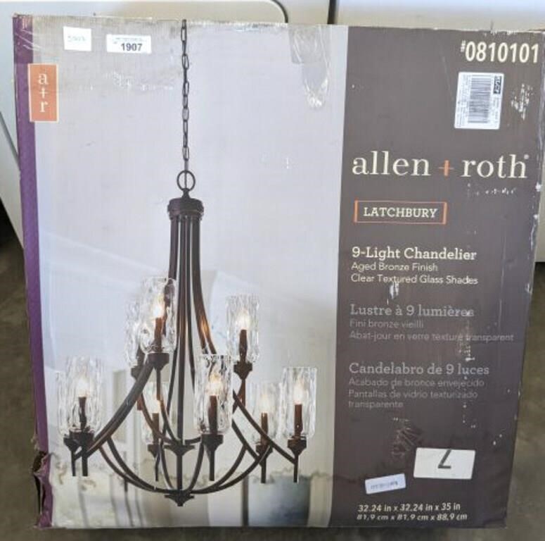 ALLEN-ROTH 9-LIGHT CHANDELIER