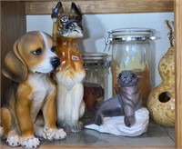 Animal Figurines Boxer (14in) & Beagle (10.5in)