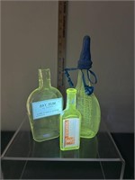 Vintage Apothecary Bottles-Baby Bottle, UV Reactiv