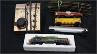 Various HO scale trains and accessories.