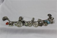 A Sterling Charm Bracelet