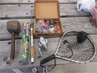 fishing net,poles & items