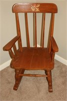 Antique Wooden Child's Rocking Chair Awwwww