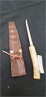 Hand crafted deer horn handle stainess steel