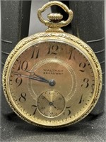 WALTHAM BROADWAY 19 JJEWEL POCKET WATCH