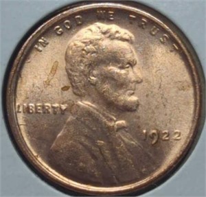 1922 Lincoln wheat Penny token